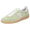 Sneaker RIEKER SPORT "San Diego", Damen, Gr. 40, weiß (mint, sanftes weiß), Veloursleder, sportlich, Schuhe, Retro-Sneaker, Freizeitschuh, Halbschuh mit herausnehmbarem Fußbett