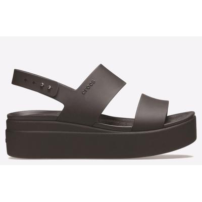 Crocs Brooklyn Low Wedge Damen Sandalen Aus Thermoplastischem Material In Schwarz