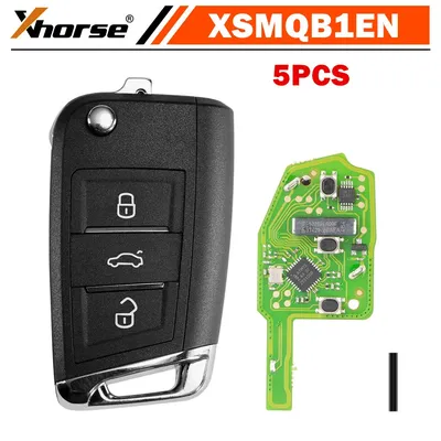 5PCS/LOT Xhorse XSMQB1EN for MQB Smart Proximity Remote Key 3 Buttons for VVDI2/VVDI Key Tool