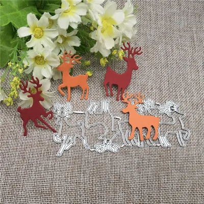 Christmas deer Elk Cards Dies Metal Cutting Dies Stencils For DIY Scrapbooking Decorative Embossing