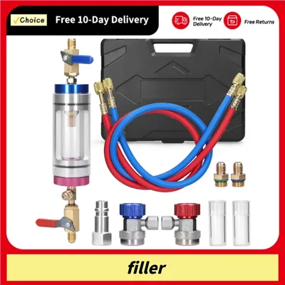 Auto Air Conditioner Refrigerants Filler Vacuum Type Watertank Replacement Pressure Gauge Auto