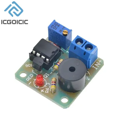 9V 112V LM358 Accumulator Sound Light Alarm Board Buzzer Prevent Over Discharge Controller Module