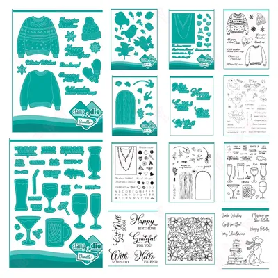 Christmas Celebrate in Style Stamps And Cutting Dies Blissful Bird For DIY Scrapbook Paper Card