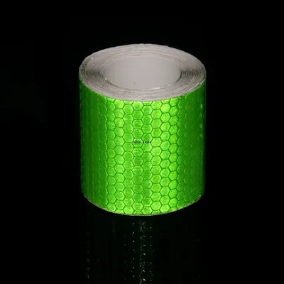 Green Reflective Safety Warning Tapes 5cm*3m High Intensity Waterproof Strips Self-Adhesive