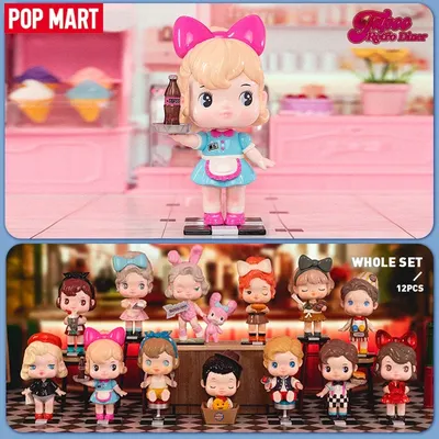 POP MART Tapoo Retro Diner Series Blind Box Mystery Box Guess Bag Toys Doll Cute Anime Figure