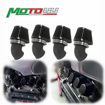 4PCS Air Intake filter Kit For BMW K Series K100 K75 Motorcycle Cafe Racer Air Cleaner Intake System