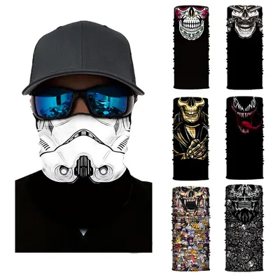 Outdoor Neck Warmer Gaiter Face Shield Seamless Bandana Cycling Hiking Tube Scarf Men Women