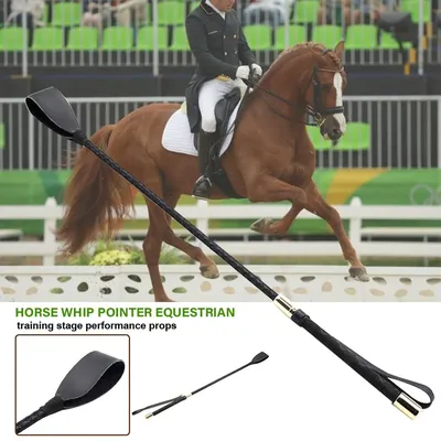 Riding Crops Equestrian Whip Training Lash with Handle Portable Learning Outdoor Racing Professional