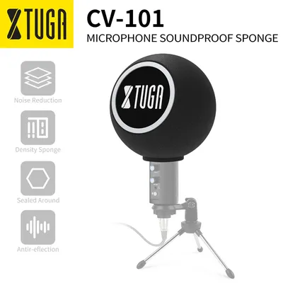 XTUGA CV-101 Microphone Wind Shield Pop Filter Professional Condenser Mic Studio Sponge Soundproof