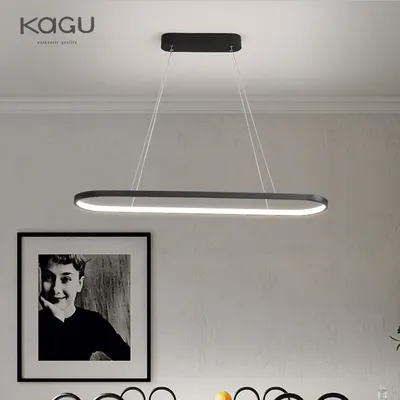 Rectangle Modern Led Pendant Lamps For Living Room Restaurant Bedroom Decorative Pendant Light