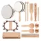 13pcs/Set Kids Musical Instruments Toys with Carry Bag Wooden Percussion Instruments Early Education