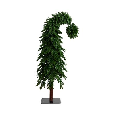 Nearly Natural 7' Holiday Green Santa's Hat Christmas Tree with 500 Led Lights and 1275 Bendable Branches - Green