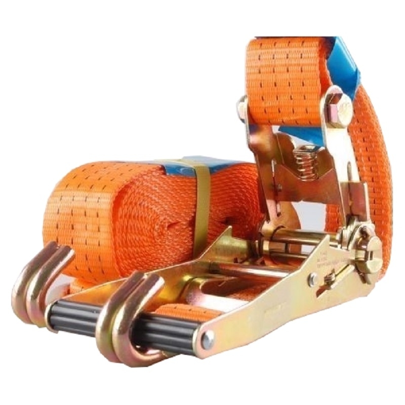 Baumarktplus Profi Ratschen Spanngurt Spanngurte Zurrgurt 2-tlg 6m 4t 4to 4000kg TÜV/GS ORANGE Image