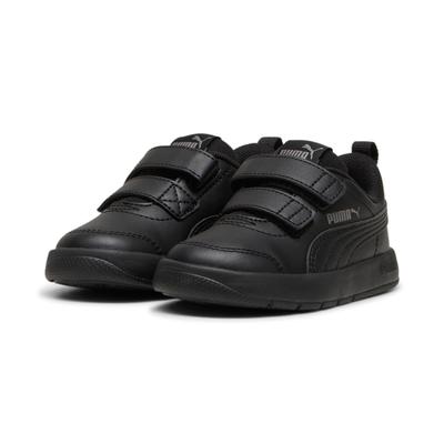 Sneaker PUMA "COURTFLEX V3 V INF", Gr. 25, schwarz (puma schwarz, puma schwarz, cast iron), Synthetik, unifarben, sportlich, Schuhe, für Kinder Image