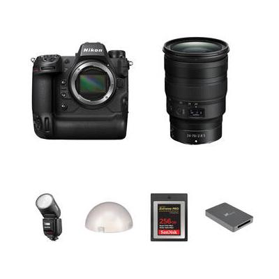 Nikon Z9 Mirrorless Camera with 24-70mm f/2.8 Lens and Portraiture Flash Kit 1669