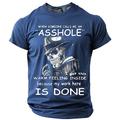 Hommes T-shirt drôle offensant à imprimé 3D à manches courtes T-shirt à col rond Mode quotidienne rue quotidienne Noir Bleu Vert Été Printemps Vêtements Apparel S M L XL XXL XXXL