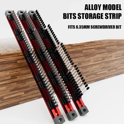 Socket Bit Organizer Magnetic Tool Holder High-grade Magnetic Aluminum Insert Bit Socket Tool Holder