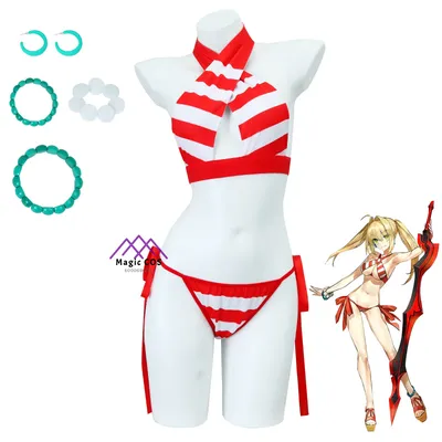 FGO Fate/Grand Order Spiel Nerón Claudio Cosplay Kostüm für Frauen Zubehör Halloween Karneval Image