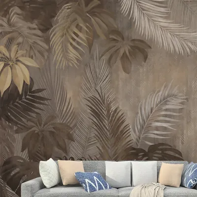 Beibehang Tropischer Regenwald Pflanze Bananenblatt Tapete Wohnzimmer Sofa Hintergrund Wandbild Image