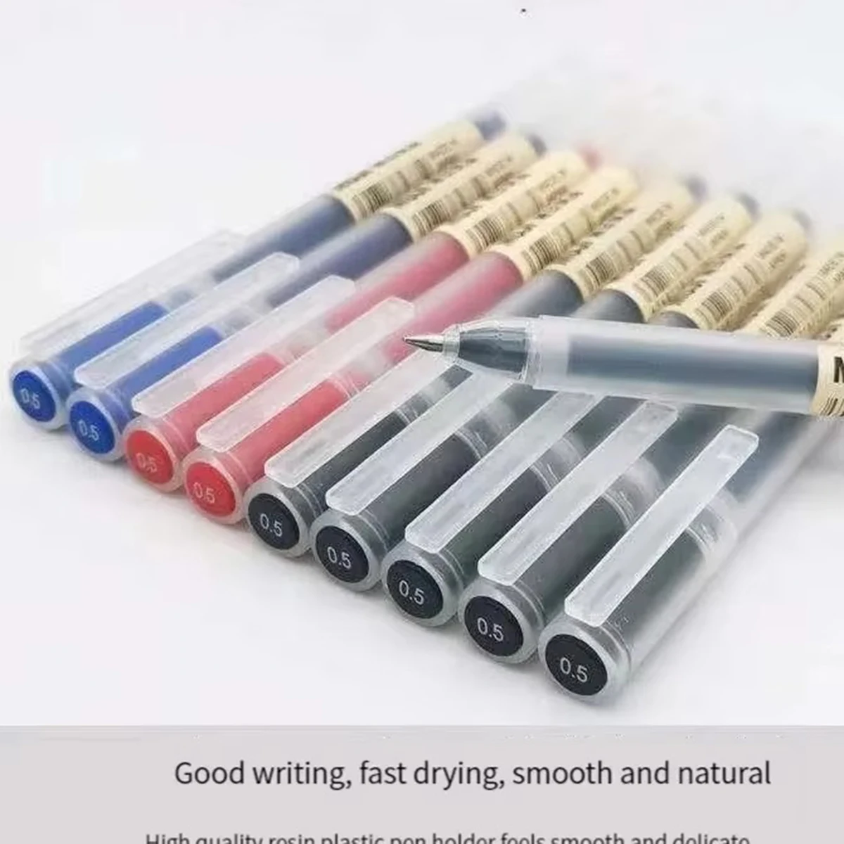 3-6 pezzi penna gel kawaii nero/rosso/blu 0,5 mm inchiostro MUJIS penna gel ufficio scuola penna a sfera scrittura cancelleria
