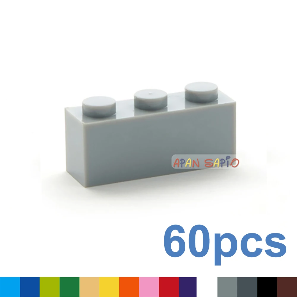 60 pezzi di blocchi di costruzione giocattoli alti 1x3 16 colori mattoni dimensioni compatibili con 3622 giocattoli per bambini giocattoli educativi per bambini