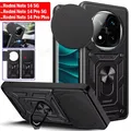 Fonda per Redmi Note 14 Pro / 14 Pro Plus 5G Custodia Armatura Slide Anello per fotocamera Supporto Proteggi la copertura per Xiaomi Redmi Note 14 5G Capa