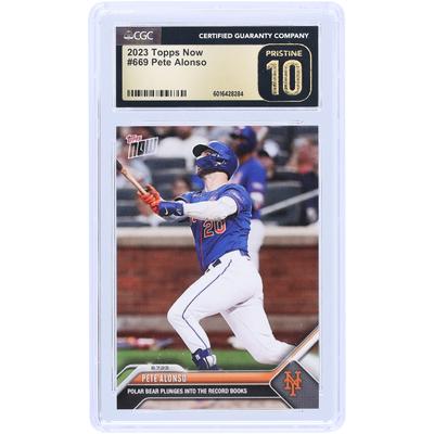 V106832 Mets Pete Alonso New York Mets 2023 Topps Jetzt taucht Polar Bear in die Rekordbücher ein #669 CGC authentifizierte makellose 10er-Karte Pete Alonso UNS TPP TRADING CARDS 45664 COLTRC CC01BB1468 #8 Image