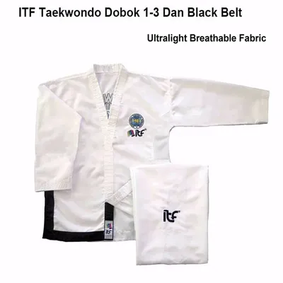 Top Ten ITF Taekwon-Do 1-6 Dan Ultralight Breathable Uniform Taekwondo Kimono Assistant Master