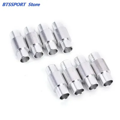 8 PCS Aluminum Alloy 6mm Axles Roller Skate Shoes Bearing Spacer Slalom Skateboard Longboard Wheels
