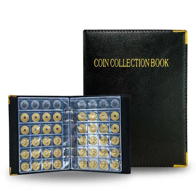 Coin Storage Coin Collection Album 360 Pockets Small Badges Money Organizer Storage Bags For