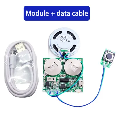 8M Recordable Sound Module Button Control Sound Chip MP3 WAV Music Voice Player Programmable Board