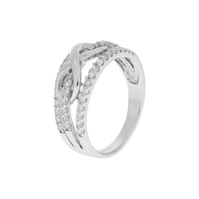 Zeeme Ring 925/- Sterling Silber Zirkonia weiß 058 (18,5) Damen Image