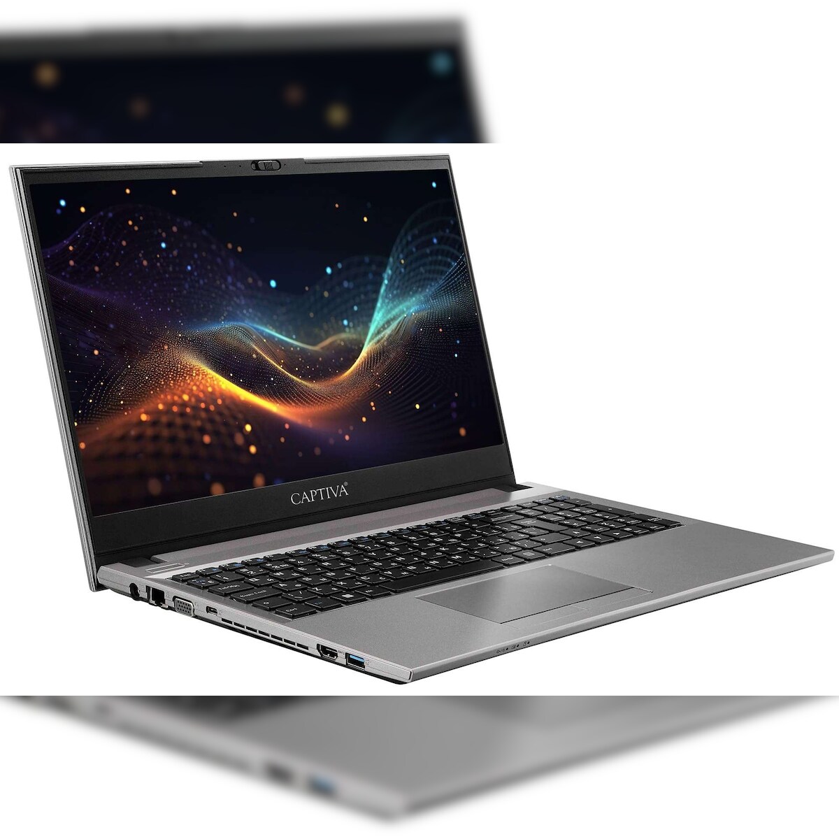 Captiva Notebook Power Starter I77-286 i5-1235U (15.6", 32GB, 2TB SSD, Intel Iris Xe Graphics, DVD-RW, w/o OS) Image