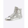 Sneaker ANDREA CONTI, Damen, Gr. 37, silber (taupe, silberfarben), Leder, Glattleder, Rindsleder, modisch, Schuhe