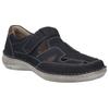 Klettschuh JOSEF SEIBEL "New Anvers 81", Herren, Gr. 44, blau (dunkelblau), Leder, casual, Schuhe, Bäckersandale, Komfortschuh, Halbschuh in Weite K (sehr weit)