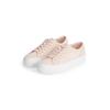Plateausneaker CALVIN KLEIN JEANS "VULC FLATFORM LOW CV MG", Damen, Gr. 41, rosa (rose), Textil, sportlich, Schuhe, Schnürschuh, Freizeitschuh, Halbschuh mit seitlichem Logo