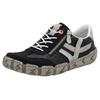 Slip-On Sneaker RIEKER, Damen, Gr. 38, schwarz (schwarz, grau), Leder, Lederimitat, kontrastfarbene Details, sportlich, Schuhe, Halbschuh, Schlupfschuh, Freizeitschuh mit weicher Innensohle