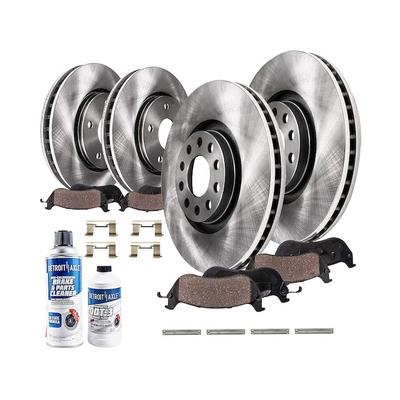 2003-2011 Lincoln Town Car Front and Rear Brake Pad and Rotor Kit - Detroit Axle