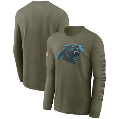 Nike – Carolina Panthers – Salute To Service – Langarm-T-Shirt in Oliv für Herren Image