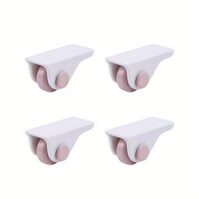 TEMU 4-pack Self-adhesive Casters With Metal - Heavy Duty Moving Wheels For Kitchen Appliances, Furniture, Storage Bins - Material,
