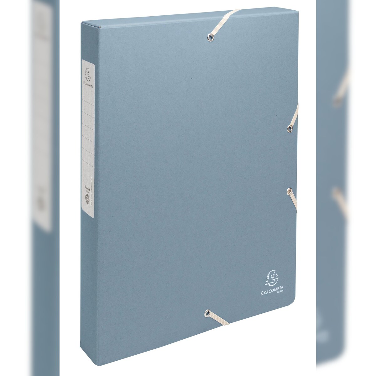 Exacompta 59339E 8x Archivbox A4, Rückenbreite 40mm, Recyclingkarton 600g/m2, Kollektion AutentiK - Farben sortiert Image