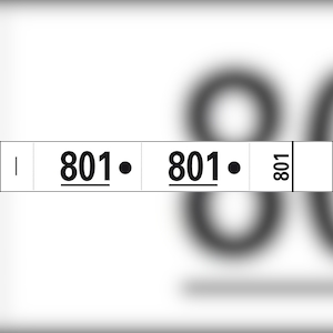 Exacompta 96601E 20x Garderobentick 3-tlg 50 Bl weiss - x 20 - Weiß Image