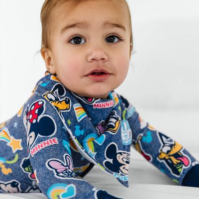 Navy Disney Mickey's Clubhouse Bamboo Bandana Bib - OSFA