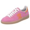 Sneaker RIEKER SPORT "San Diego", Damen, Gr. 41, pink (pink, orange), Veloursleder, sportlich, Schuhe, Retro-Sneaker, Freizeitschuh, Halbschuh mit herausnehmbarem Fußbett