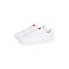 Plateausneaker TOMMY JEANS "THE GREENWICH LEATHER", Damen, Gr. 41, weiß, Leder, Lederimitat, sportlich, Schuhe, Freizeitschuh, Halbschuh, Schnürschuh im Basket-Look