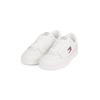 Sneaker TOMMY JEANS "TJM THE GREENWICH NEW ESS", Herren, Gr. 42, weiß (weiß kombiniert), Leder, Textil, sportlich, Schuhe, Freizeitschuh, Halbschuh, Schnürschuh im Basekt-Style