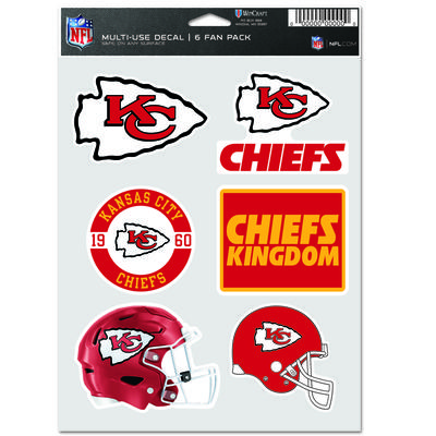 Aufkleberbogen der Kansas City Chiefs im 5x7-Multipack Image