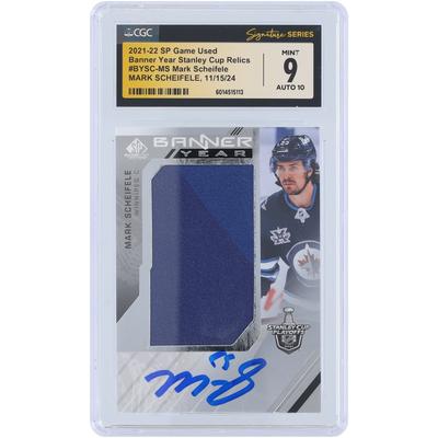 V106832 WinJet Mark Scheifele Winnipeg Jets signiert 2020–21 Upper Deck SP Spiel verwendet Banner Jahr Stanley Cup Reliquie #BYSC-MS CGC Fanatics bezeugt authentifiziert 9/10 Karte 55 Mark Scheifele AUT UPD TRADING CARDS 45642 AUTTRC CA01HK4449 #19 Image