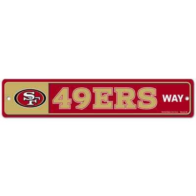 San Francisco 49ers 3,75" x 19" Straßenschild Image