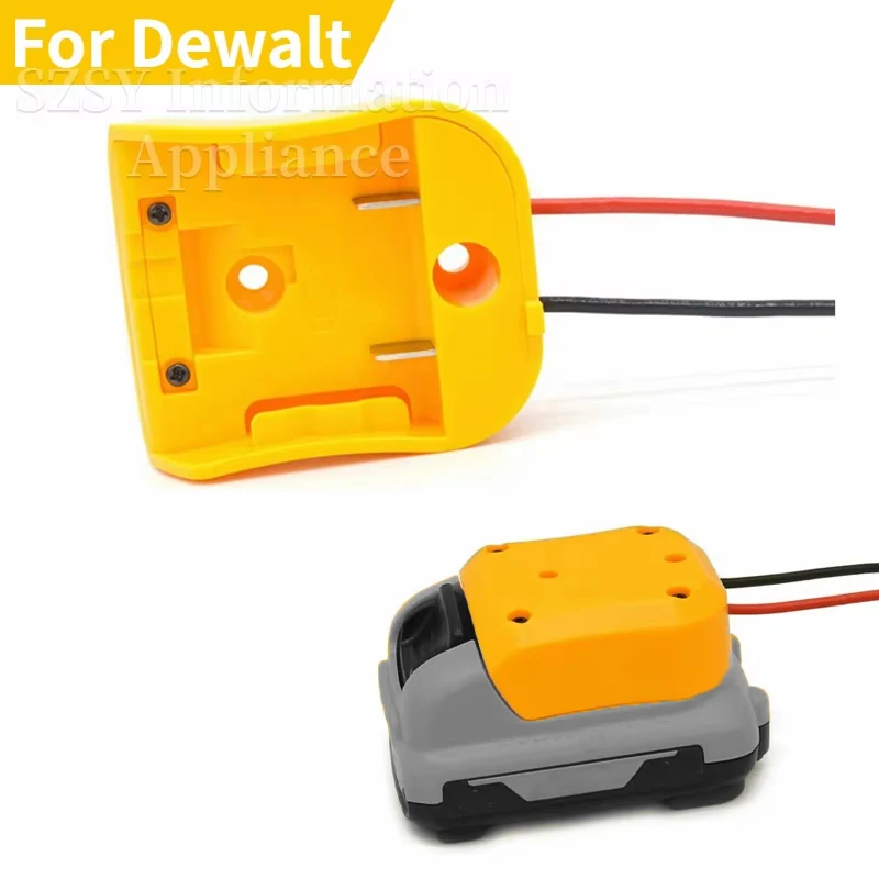 Power Wheels Adapter for DEWALT 10.8V-12V Max Lithium Battery Dock Power Connector DIY Battery Output Adapter with 14 AWG Wires